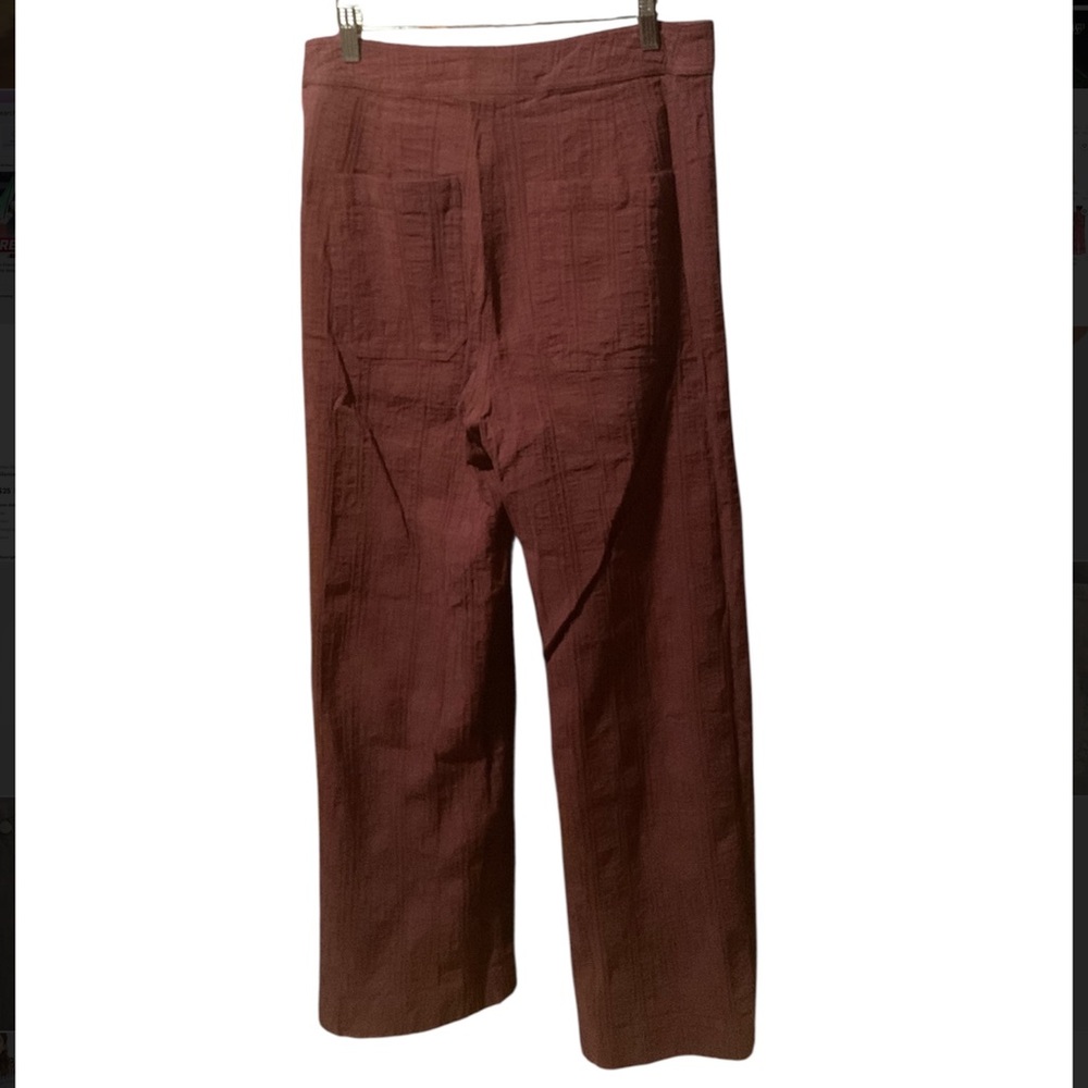 Anthropologie The Odells Cranberry Sydney Pants - Picture 3 of 4
